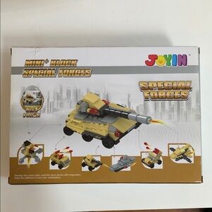 12 pre filled eggs with military building blocks. Not lego brand